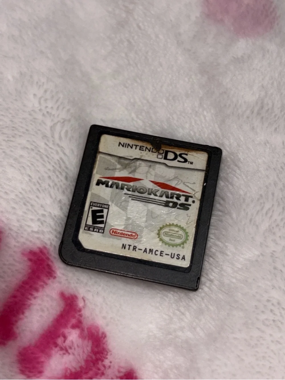 Nintendo Mario Kart DS Cartridge - Black with White Label